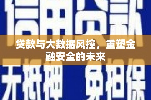九江贷款与大数据风控，重塑金融安全的未来