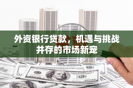 九江外资银行贷款，机遇与挑战并存的市场新宠
