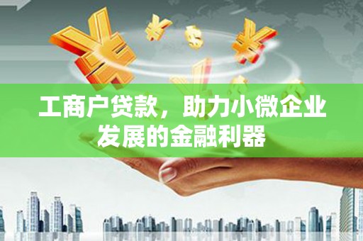 九江工商户贷款，助力小微企业发展的金融利器