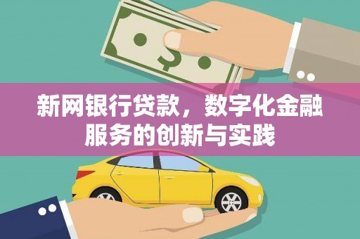 九江新网银行贷款，数字化金融服务的创新与实践