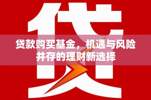 九江贷款购买基金，机遇与风险并存的理财新选择