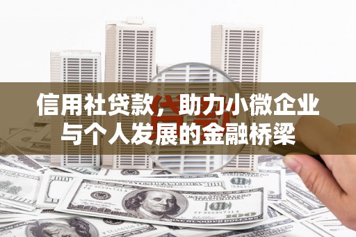 九江信用社贷款，助力小微企业与个人发展的金融桥梁