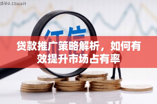九江贷款推广策略解析，如何有效提升市场占有率