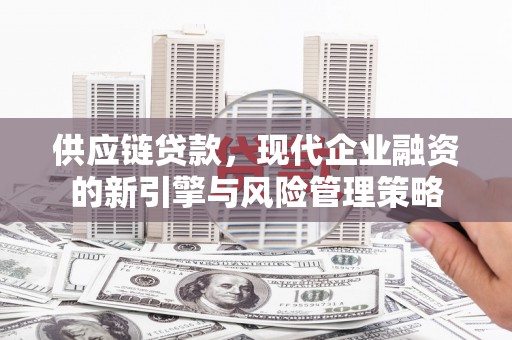 九江供应链贷款，现代企业融资的新引擎与风险管理策略