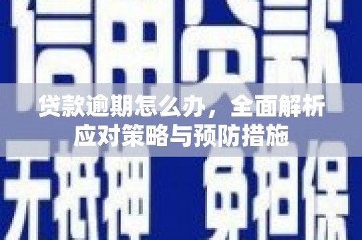 九江贷款逾期怎么办，全面解析应对策略与预防措施