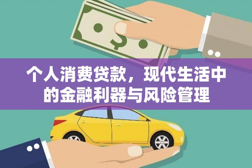 九江个人消费贷款，现代生活中的金融利器与风险管理