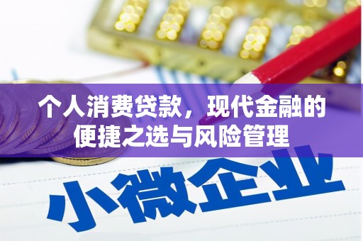 九江个人消费贷款，现代金融的便捷之选与风险管理
