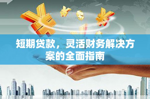 九江短期贷款，灵活财务解决方案的全面指南