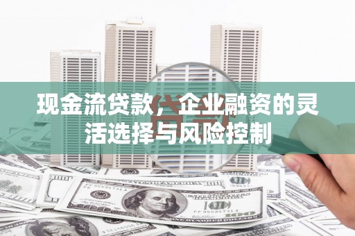 九江现金流贷款，企业融资的灵活选择与风险控制