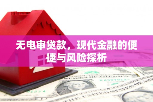 九江无电审贷款，现代金融的便捷与风险探析