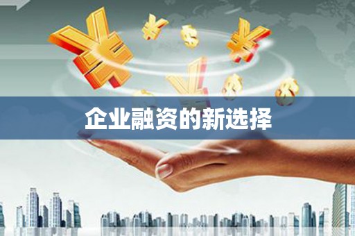九江企业融资的新选择