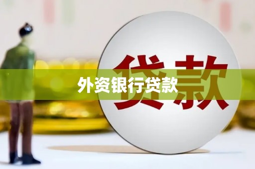 九江外资银行贷款