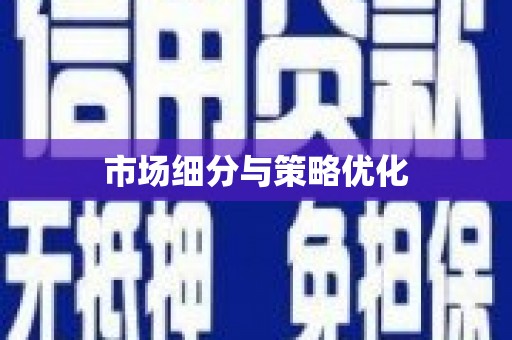 九江市场细分与策略优化
