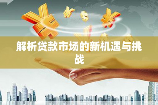 九江解析贷款市场的新机遇与挑战
