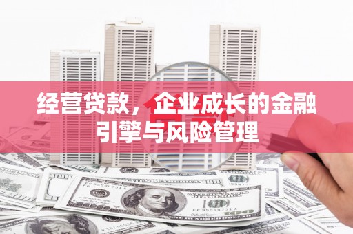 九江经营贷款，企业成长的金融引擎与风险管理